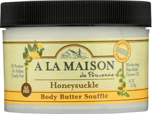 A LA MAISON DE PROVENCE: Honeysuckle Body Butter Soufflé, 8 oz