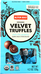 ALTER ECO: Organic Velvet Truffles Dark Milk Chocolate, 4.2 oz