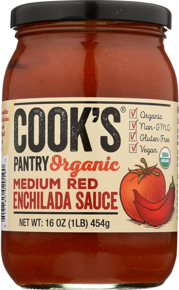 COOKS PANTRY: Medium Red Enchilada Sauce, 16 oz