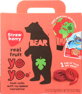 BEAR YOYO: Strawberry Fruit Rolls 3.5 Oz
