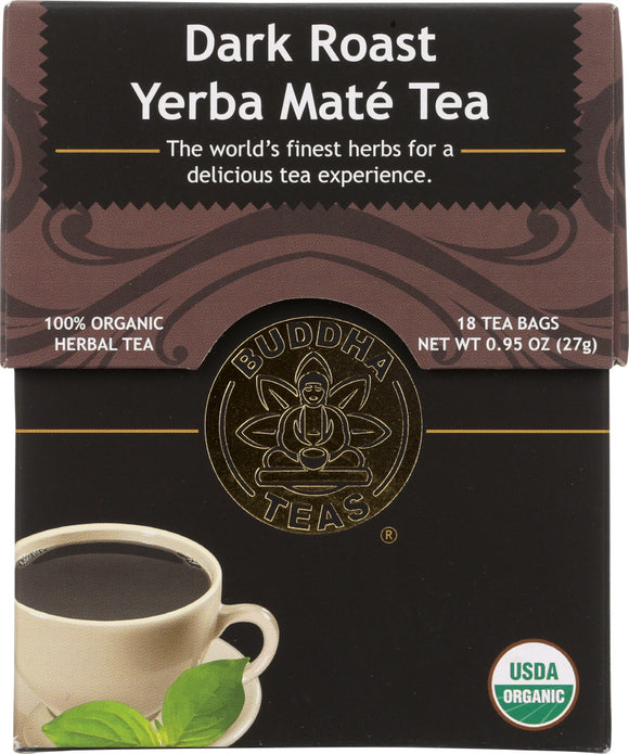BUDDHA TEAS: Dark Roast Yerba Mate, 0.95 oz