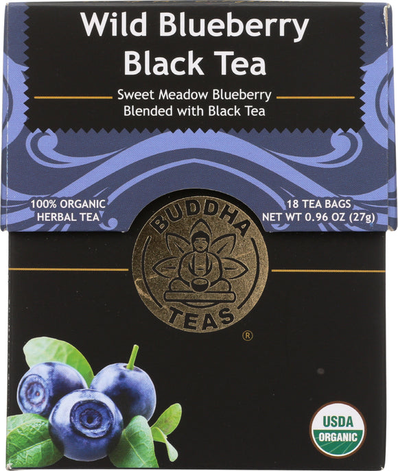 BUDDHA TEAS: Wild Blueberry Black Tea, 0.96 oz