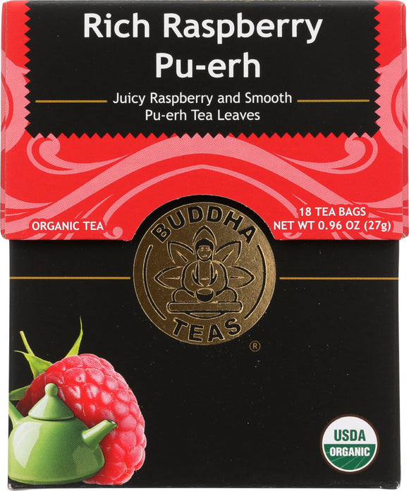 BUDDHA TEAS: Rich Raspberry Pu-Erh, 0.96 oz