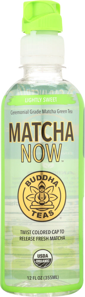 BUDDHA TEAS: Tea Matcha Now Lightly Sweet, 12 fl oz