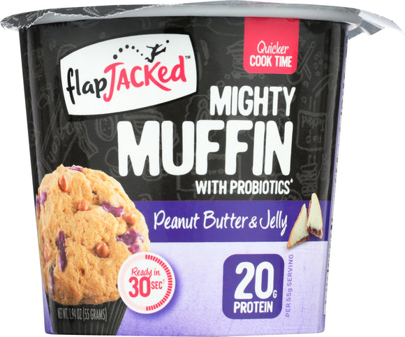 FLAPJACKED: Muffin Peanut Butter & Jelly, 1 cu