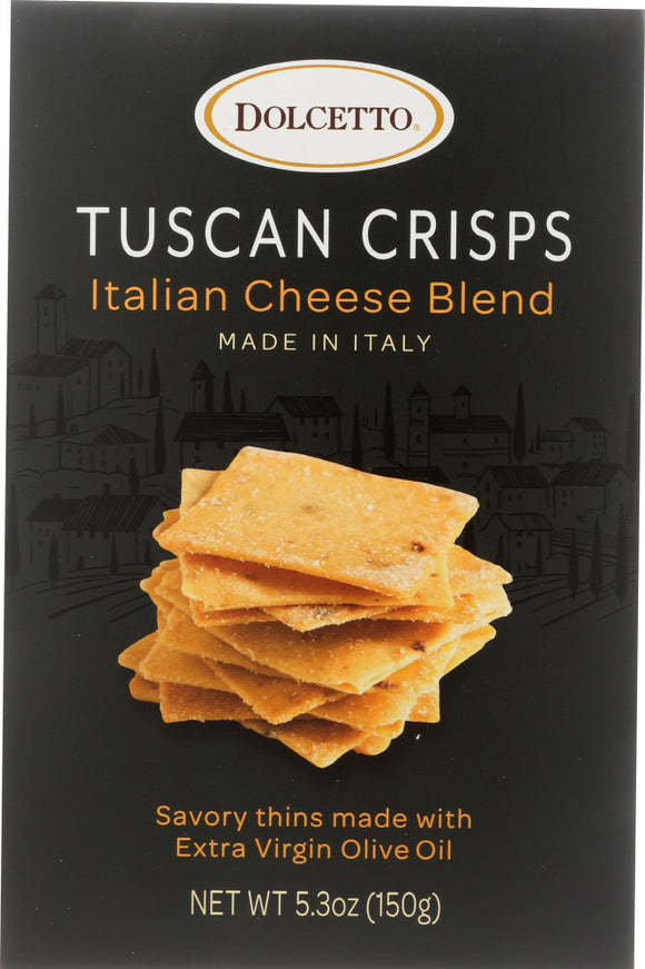 DOLCETTO: Tuscan Crisps Italian Cheese Blend, 5.3 oz