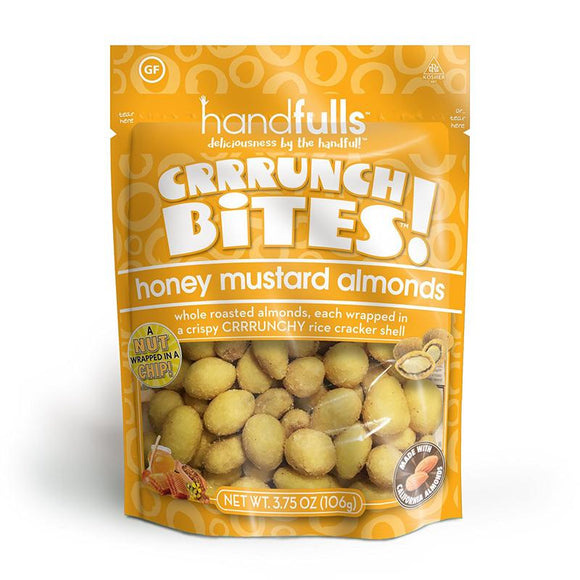 CRRRUNCH BITES: Nut Almond Coated Honey Mustard, 3.75 oz