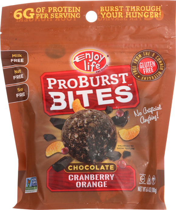 ENJOY LIFE: Cranberry Orange Proburst Bites, 6.4 oz