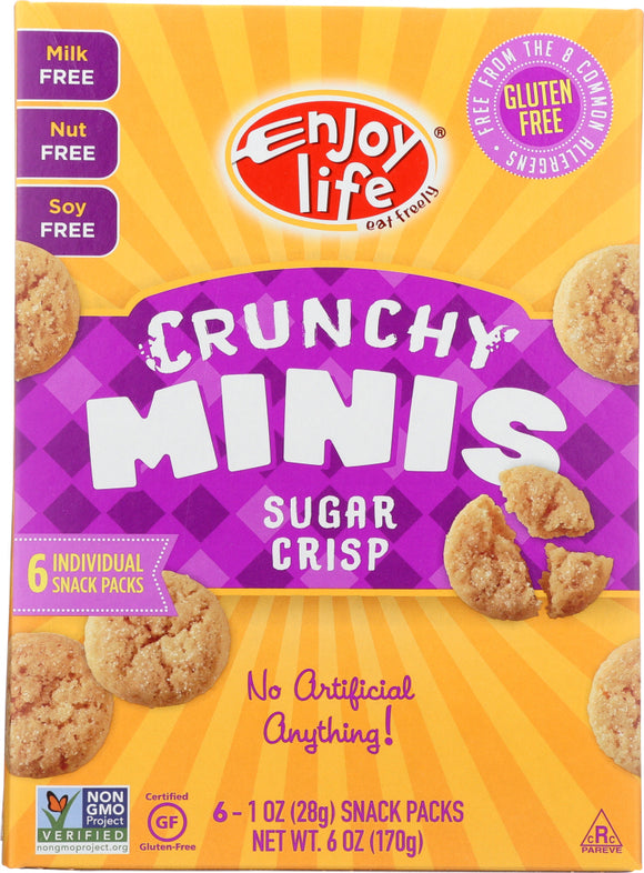ENJOY LIFE: Crunchy Minis Sugar Crisp, 6 oz