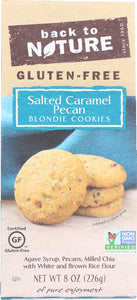 BACK TO NATURE: Salted Caramel Pecan Blondie Cookies, 8 oz