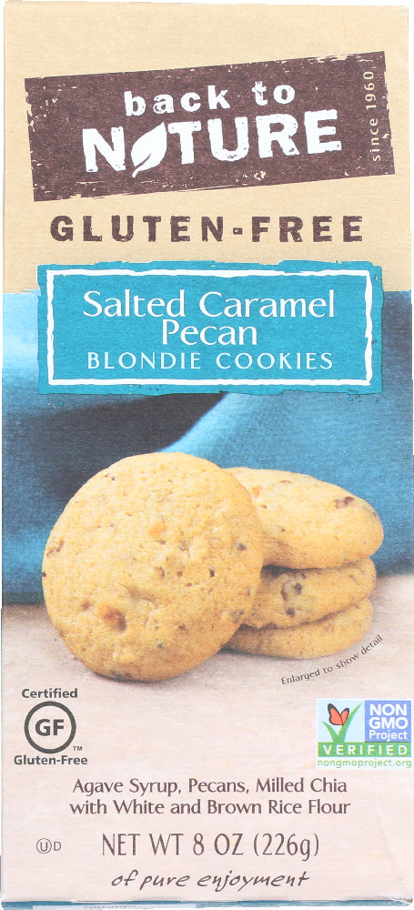 BACK TO NATURE: Salted Caramel Pecan Blondie Cookies, 8 oz
