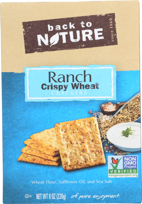 BACK TO NATURE: Cracker Ranch Crispy Wheat, 8 oz