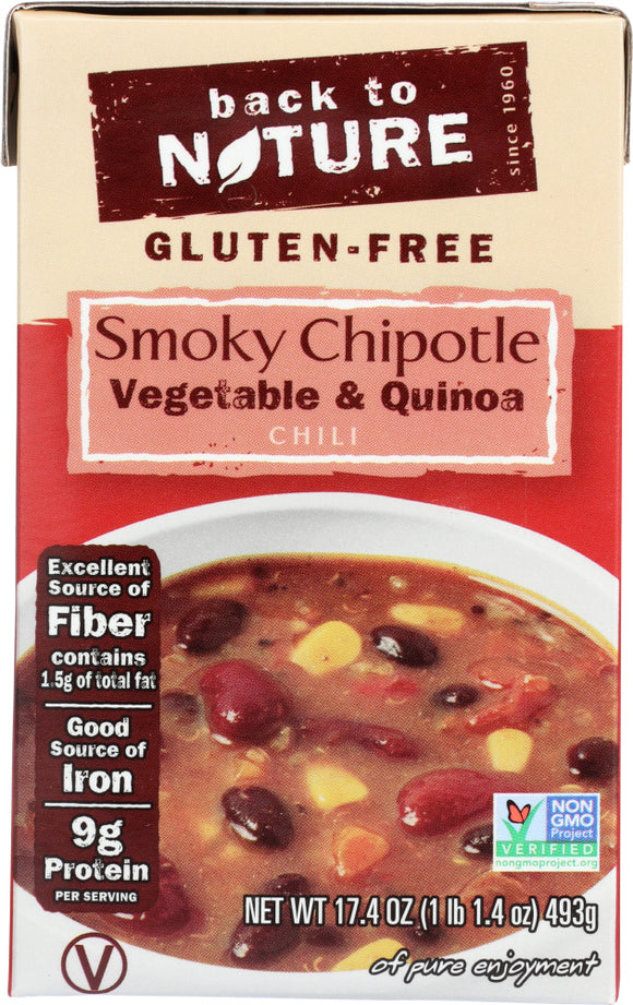 BACK TO NATURE: Smoky Chipotle Vegetable Quinoa Chili, 17.4 oz