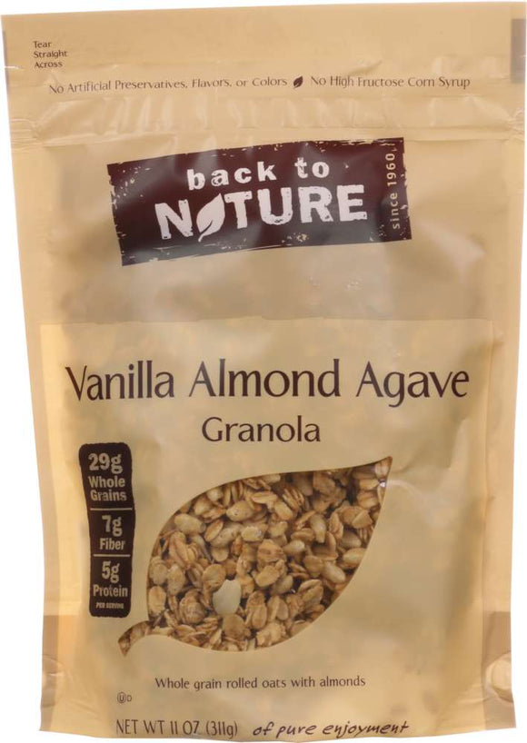 BACK TO NATURE: Vanilla Almond Agave Granola, 11 oz