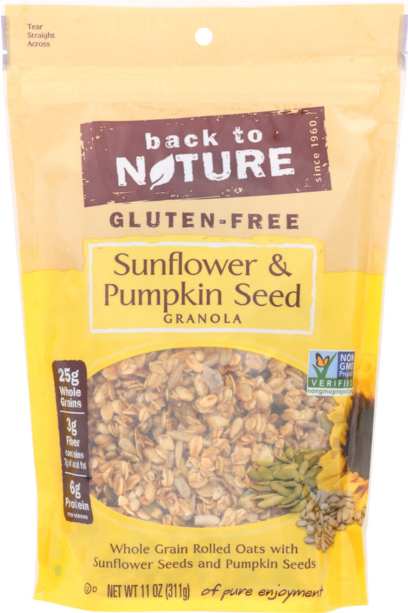 BACK TO NATURE: Sunflower & Pumpkin Seed Granola, 11 oz