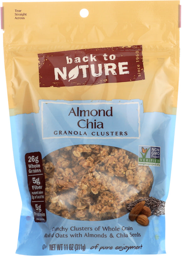 BACK TO NATURE: Granola Clusters Almond Chia, 11 oz