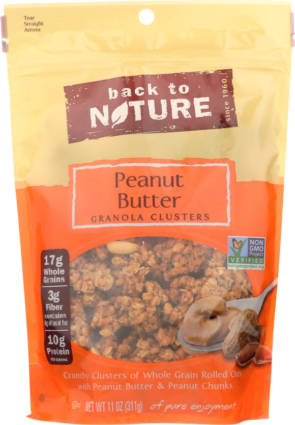 BACK TO NATURE: Peanut Butter Granola Clusters, 11 oz