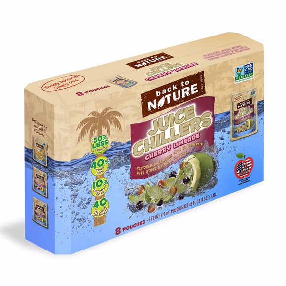 BACK TO NATURE: Cherry Limeade Juice Chiller 8pk, 6 oz