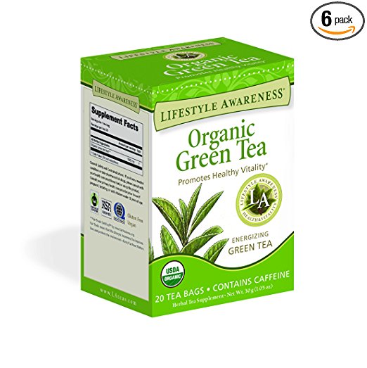 LIFESTYLE AWARENESS: Organic Green Tea, 20 teabags