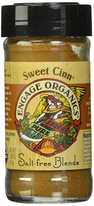 ENGAGE ORGANICS: Sweet Cinnamon Salt-free Blends, 1.8 oz