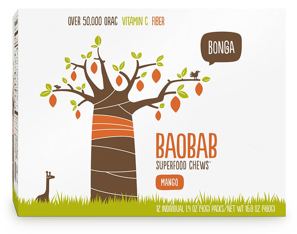 BONGA FOODS: Baobab Mango Chew, 40 gm
