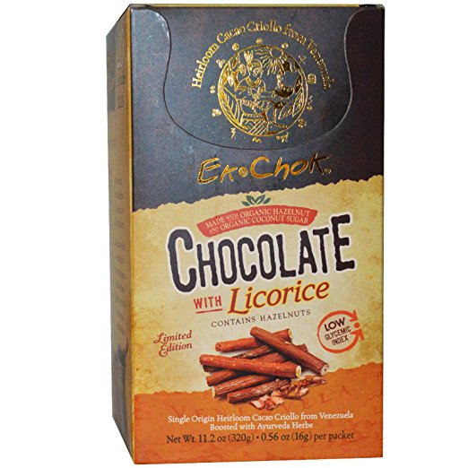 EKCHOK: Chocolate With Licorice, 0.5 oz