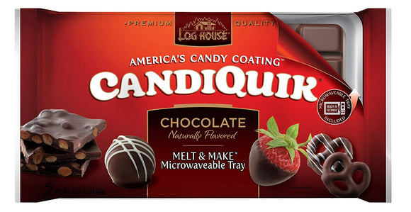 LOG HOUSE: CandiQuik Candy Coating Chocolate, 16 oz