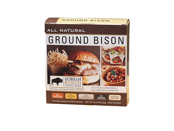 DURHAM RANCH:  Bison Ground, 16 oz