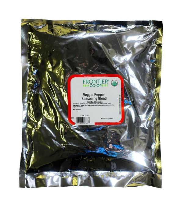 FRONTIER HERB: Veggie Pepper Blend Organic, 16 oz