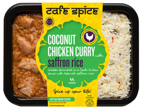 CAFE SPICE: Chicken Coconut Curry Safron Rice, 16 oz
