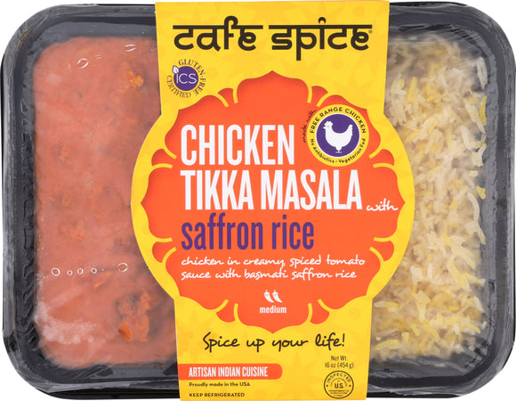 CAFE SPICE: Chicken Tikka Masala & Saffron Rice, 16 oz
