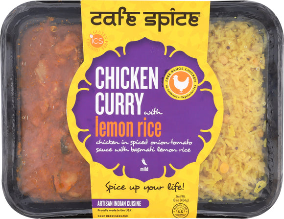 CAFE SPICE: Chicken Curry with Lemon Rice, 16 oz