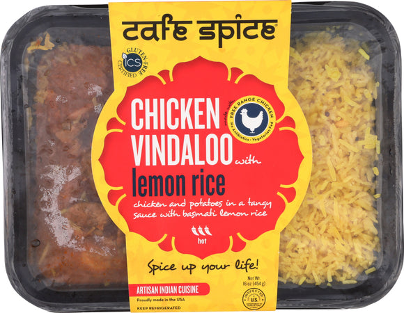 CAFE SPICE: Chicken Vindaloo Lemon Rice, 1 lb