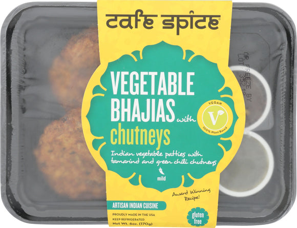 CAFE SPICE: Vegetable Bhajias Chutneys, 8 oz