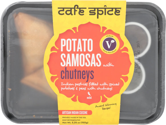 CAFE SPICE: Potato Samosas Entree, 8 oz