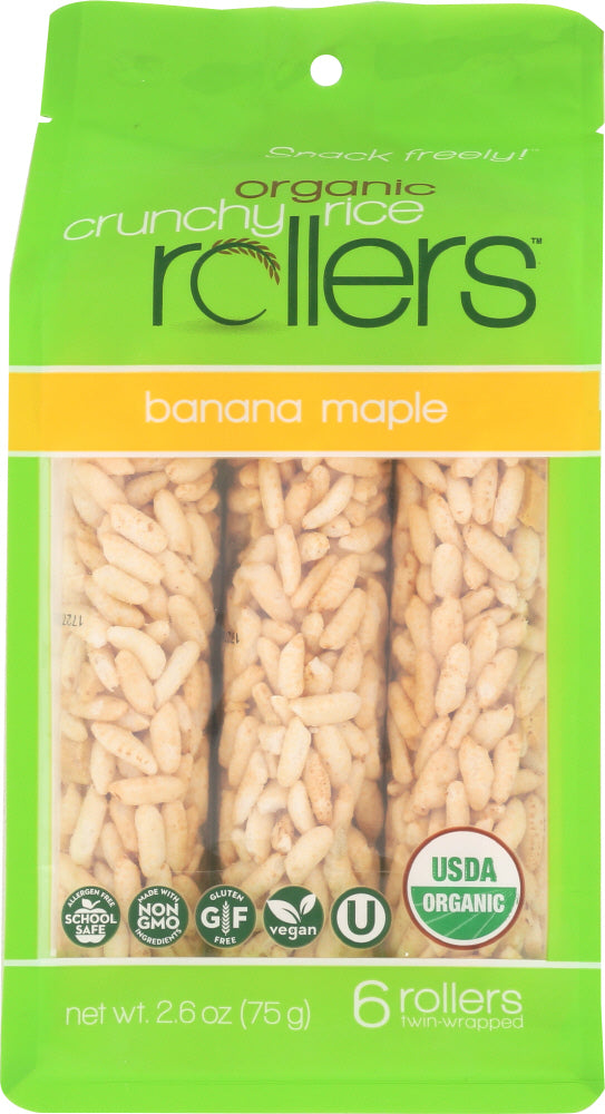 BAMBOO LANE: Organic Crunchy Rice Rollers Banana Maple, 2.6 oz