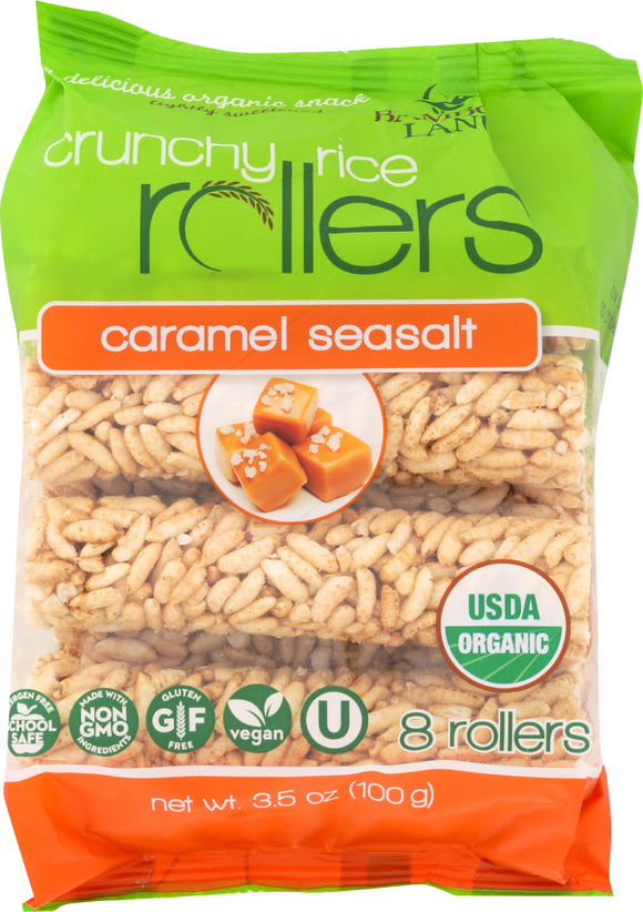 BAMBOO LANE: Crunchy Rice Rollers Caramel Sea Salt, 3.5 oz