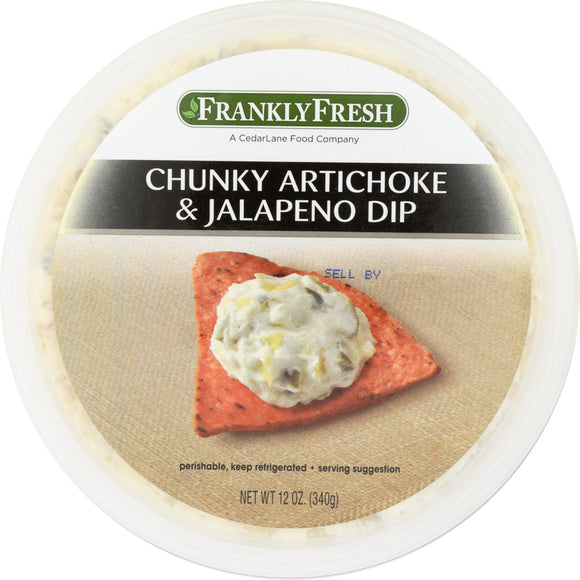 FRANKLY FRESH: Chunky Artichoke & Jalapeno Dip, 12 oz