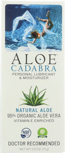 ALOE CADABRA: Lubricant Natural Aloe, 2.5 oz