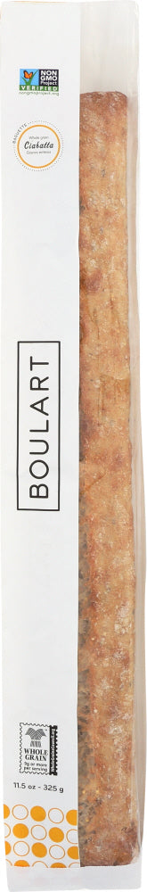 BOULART: Whole Grain Ciabatta Baguette 11.5oz, 18 pc