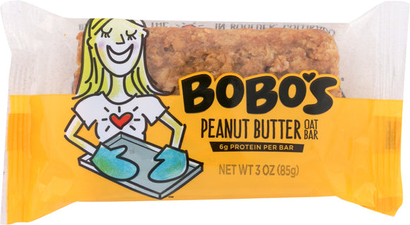 BOBO'S OAT BARS: All Natural Bar Peanut Butter, 3 oz