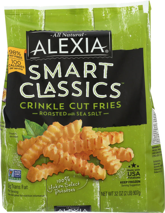 ALEXIA: Smart Classics Fries Crinkle Cut Roasted with Sea Salt, 32 oz