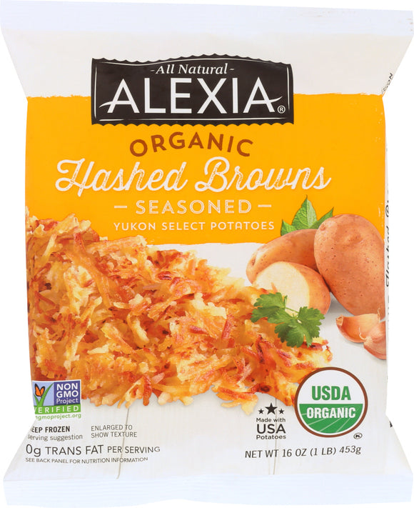 ALEXIA: Hashed Browns Gold Potatoes With Seasoned Salt, 16 oz