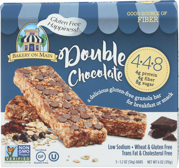 BAKERY ON MAIN: 4.4.8 Double Chocolate Granola Bars, 6 oz