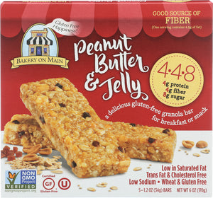 BAKERY ON MAIN:  4.4.8 Peanut Butter & Jelly Granola Bars, 6 oz