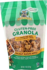 BAKERY ON MAIN: Gluten Free Granola Apple Raisin Walnut, 11 oz