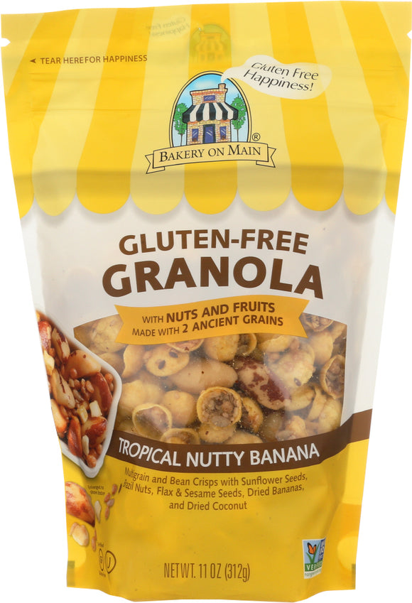 BAKERY ON MAIN: Gluten Free Granola Rainforest Banana Nut, 11 Oz