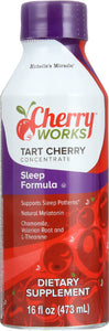 CHERRY WORKS: Michelle's Miracle Tart Cherry Concentrate Sleep Formula, 16 oz