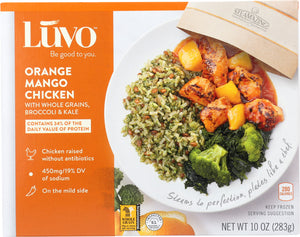 LUVO: Orange Mango Chicken With Whole Grains, Kale & Broccoli, 10 Oz