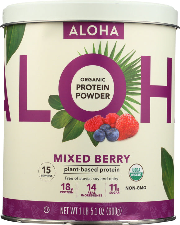 ALOHA: Protein Powder Mixed Berry, 21.1 oz